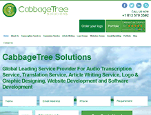Tablet Screenshot of cabbagetreesolutions.com